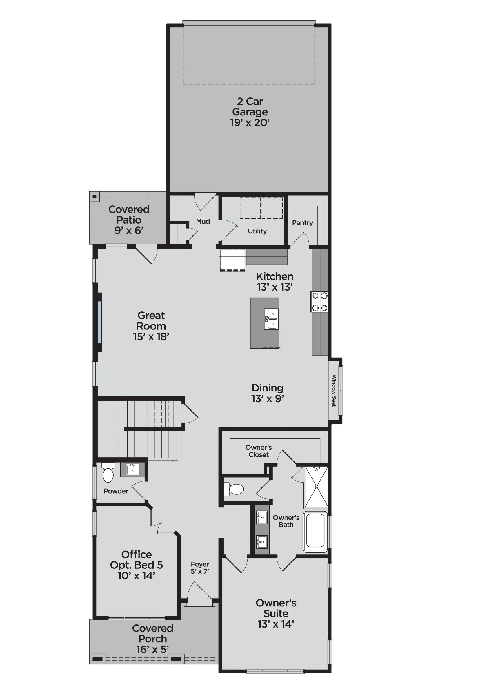 Oak 1st Floor floor plan