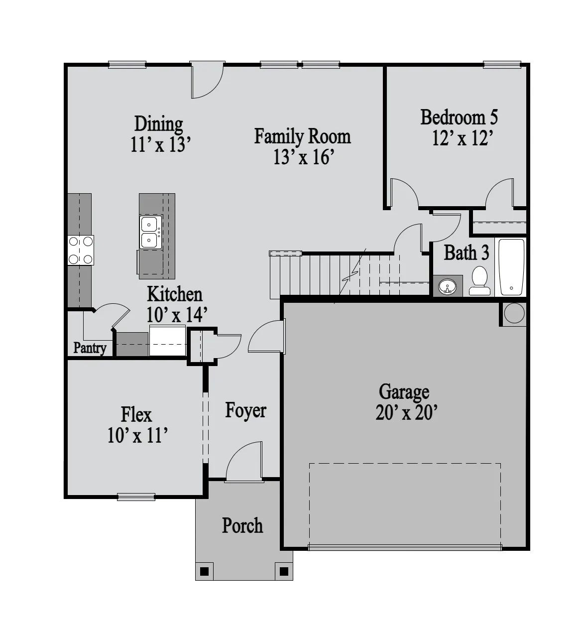 Roswell 1st Floor floor plan