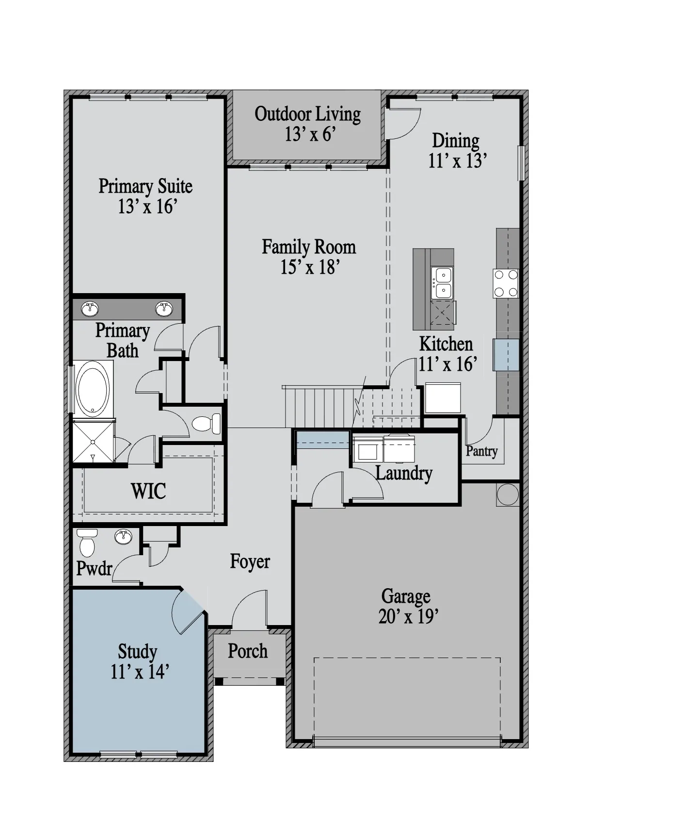 Nueces Executive 1st Floor floor plan