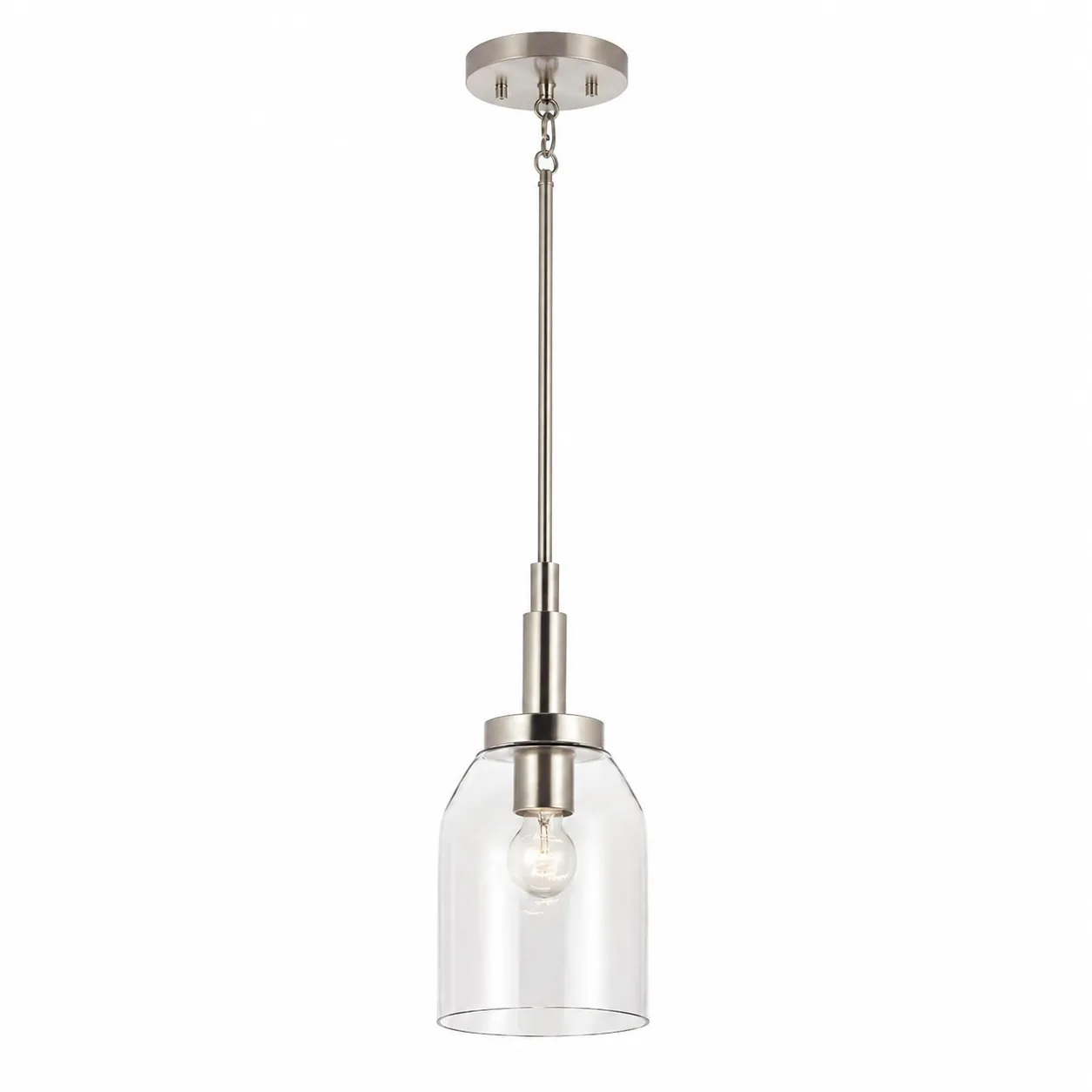 Lighting — Pendant Satin Nickel Stamos